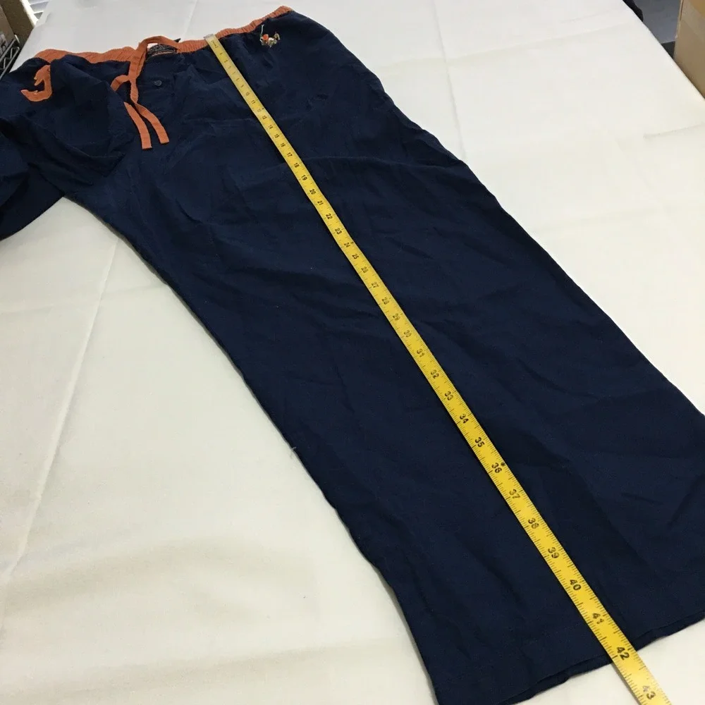 Polo Ralph Lauren Pajama Pants Mens XL Navy Orange Big Pony Sleepwear